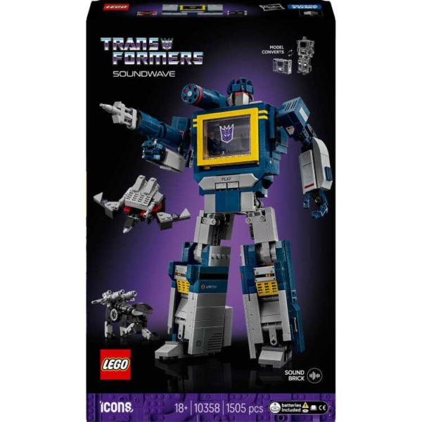 LEGO Icons - Transformers: Soundwave Constructiespeelgoed