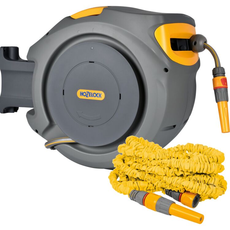 Hozelock Auto Reel Wandslangbox 40 meter + Superhoze 7.5 meter Slanghaspel
