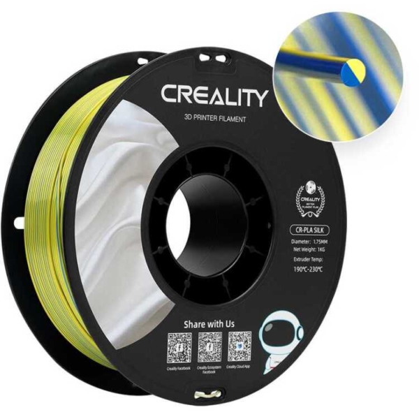 Creality CR-Silk PLA-filament blauw/geel 3d-filament