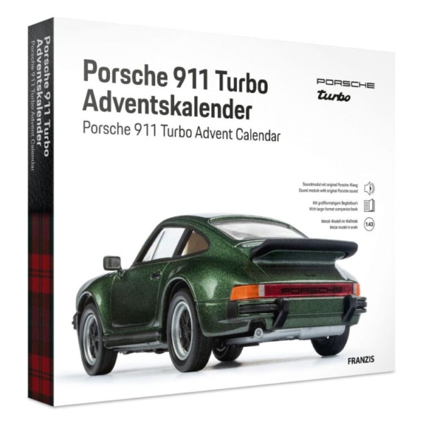 Franzis Porsche 911 Turbo Adventskalender modelvoertuig