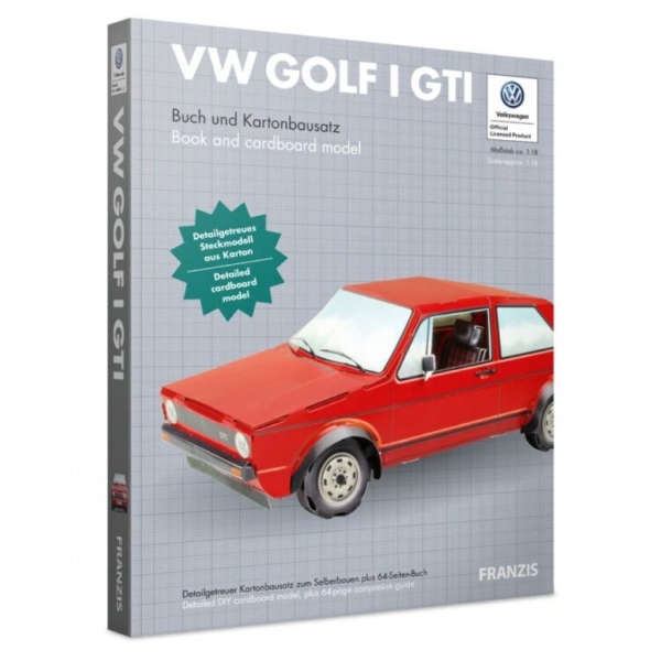 Franzis VW Golf GTI mk1 Cardboard model kit modelvoertuig