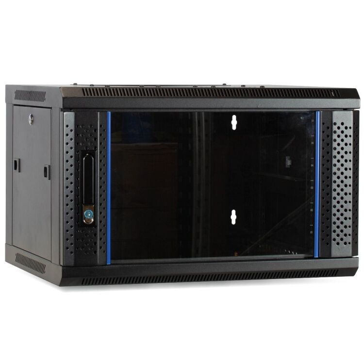 DSI 4U wandkast met glazen deur server rack