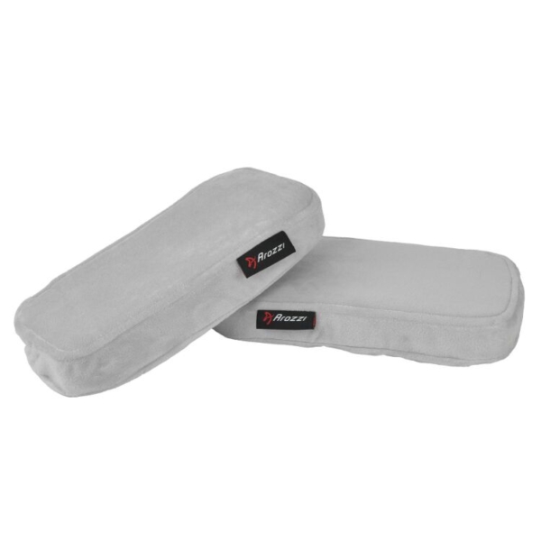 Arozzi Memory Foam Armrest Pads Grey polssteun