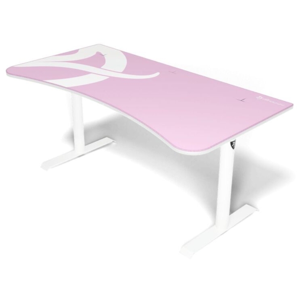 Arozzi Arena Gaming Desk - White Pink