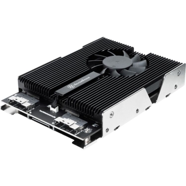 SilverStone SDP13 3,5" Bay naar PCIe NVMe M.2 SSD adapter inbouwframe