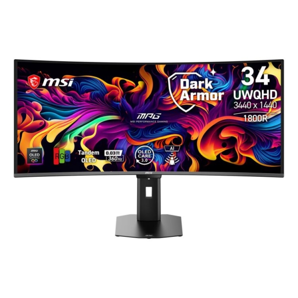 MSI MPG 341CQR QD-OLED X36 34'' Curved gaming monitor