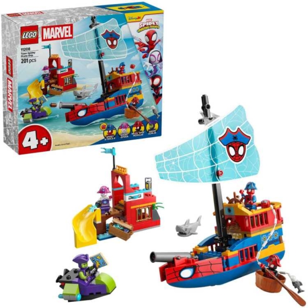 LEGO Marvel - Team Spidey piratenschip Constructiespeelgoed