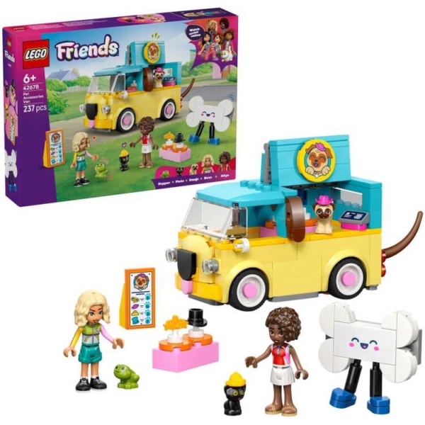 LEGO Friends - Bestelwagen met dierenaccessoires Constructiespeelgoed