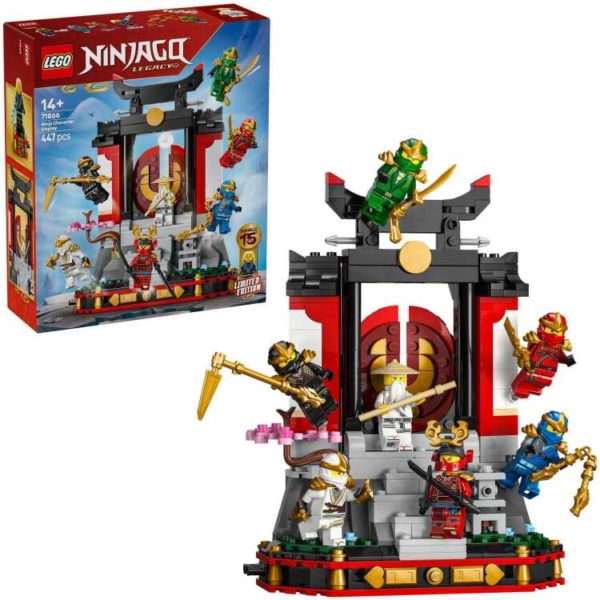 LEGO Ninjago - 15-jarig jubileum: Display met ninjapersonages Constructiespeelgoed