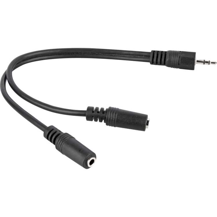 goobay Stereo-adapterkabel 3,5-mm > 2x 3,5 mm