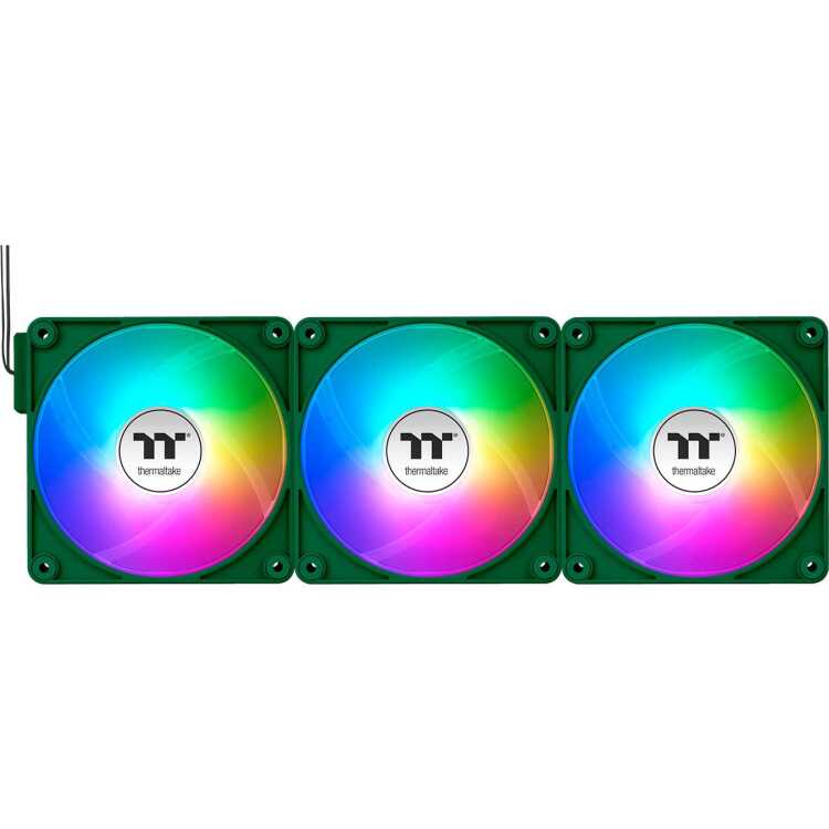Thermaltake CT120 EX ARGB Sync PC Cooling Fan Racing Green (3-Fan Pack) case fan