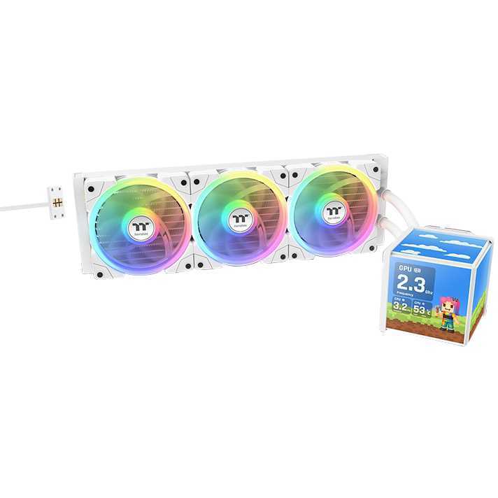 Thermaltake MINECUBE 360 Ultra ARGB Sync AIO Liquid Cooler - Snow Edition waterkoeling