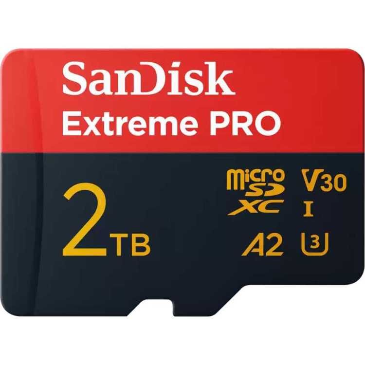 SanDisk Extreme PRO 2 TB microSDXC geheugenkaart