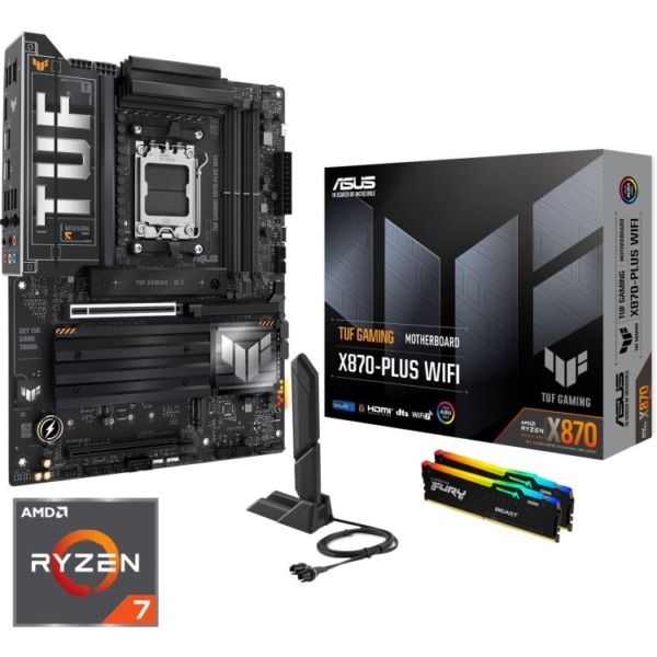 ALTERNATE Upgrade Kit TUF Gaming X870-PLUS WIFI + Ryzen 7 9850X3D + 32 GB