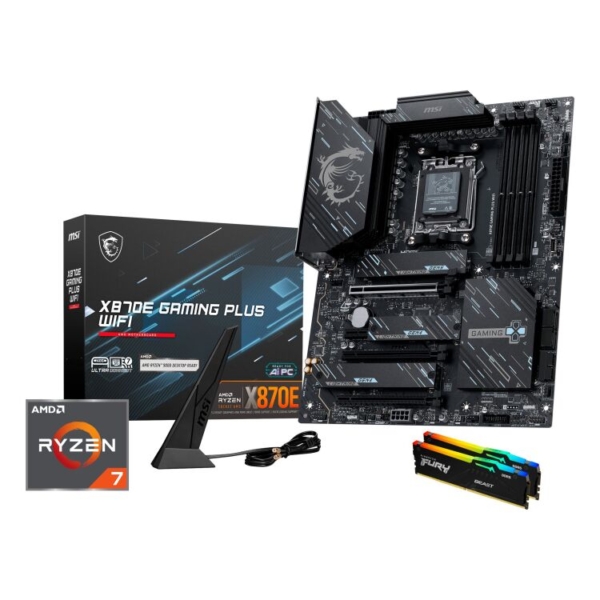 ALTERNATE Upgrade Kit X870E GAMING PLUS WIFI + Ryzen 7 9850X3D + 32 GB