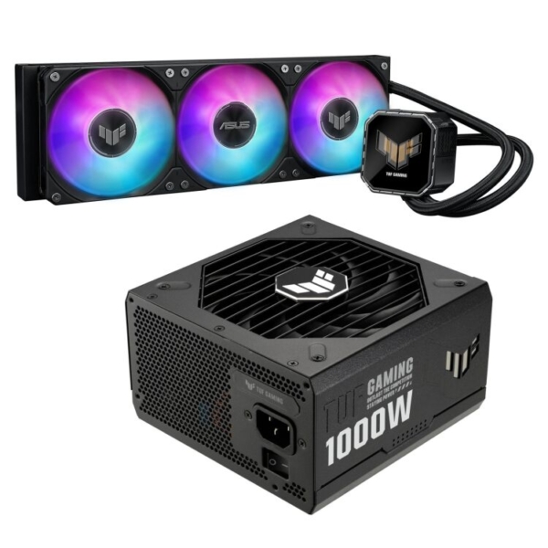 ASUS TUF Gaming LC III 360 ARGB LCD + TUF Gaming 1000W Gold waterkoeling
