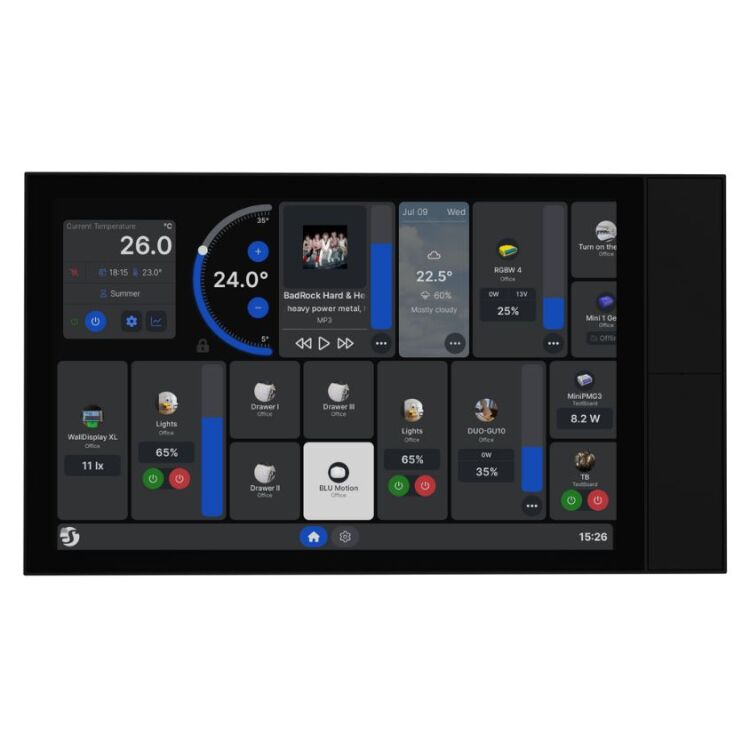 Shelly Wall Display XL bedieningspaneel