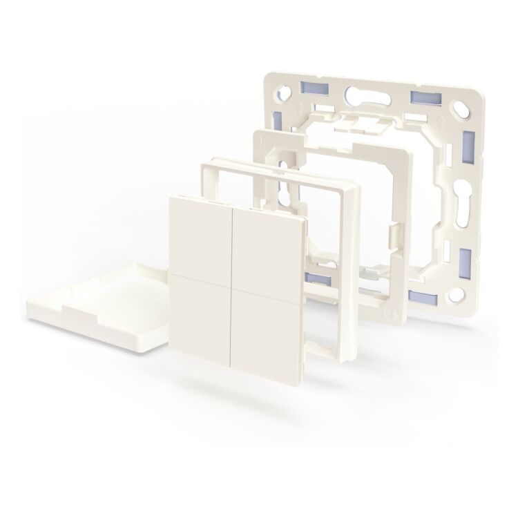 Shelly BLU Wall Switch 4 + Legrand adapter schakelaar