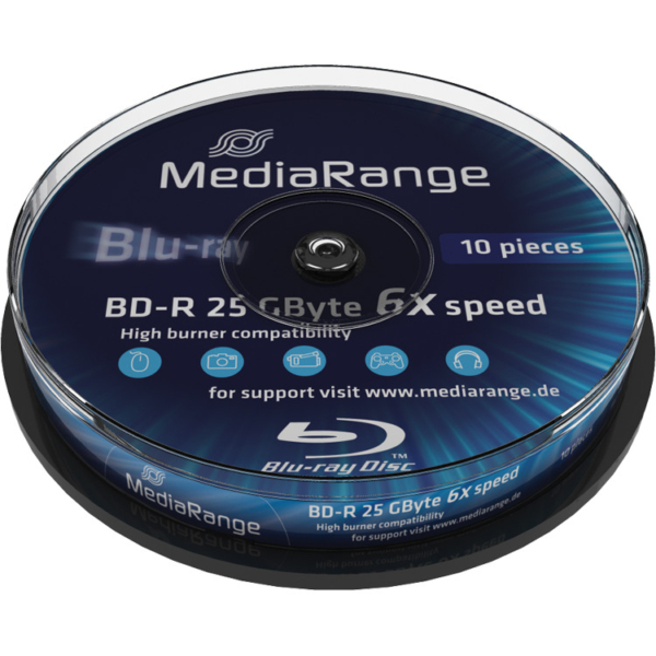MediaRange BD-R 25 GB blu-ray media