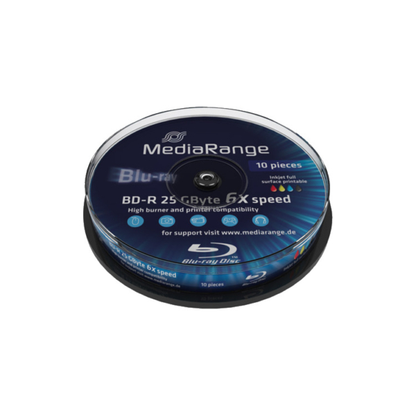 MediaRange BD-R 25 GB blu-ray media