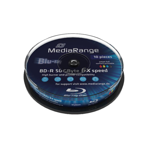 MediaRange BD-R 50 GB blu-ray media