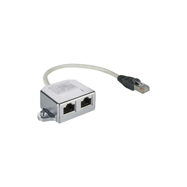 goobay Kabelsplitter RJ45 Cat.5 F/UTP T-Adapter