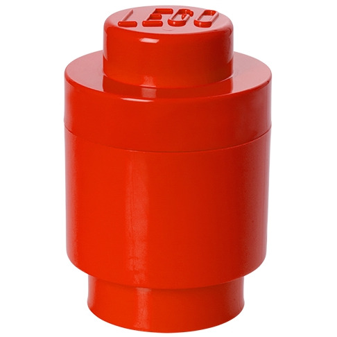 Room Copenhagen LEGO Storage Brick 1 Rond Rood opbergdoos