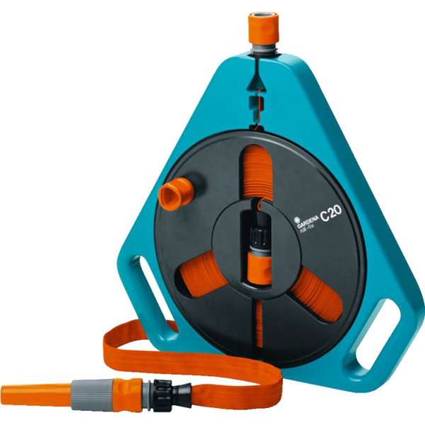 GARDENA Classic roll-fix, platte slang in cassette Slanghaspel