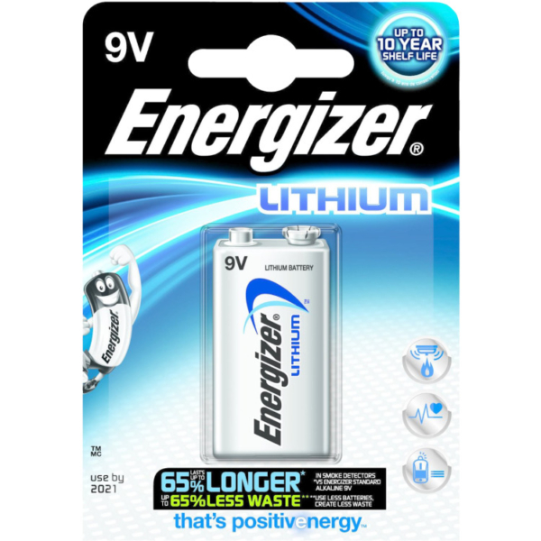 Diverse Energizer Lithium Ultra battery 9V batterij
