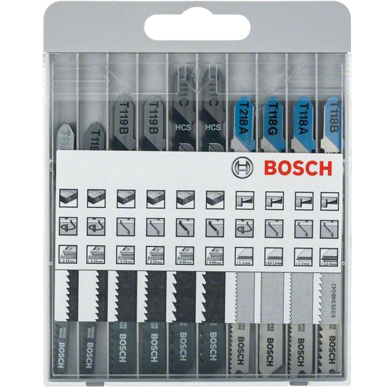 Bosch 10-delige decoupeerzaagbladenset Basic