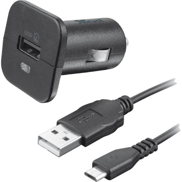 Trust 5W Car Charger met Micro-USB-kabel oplader