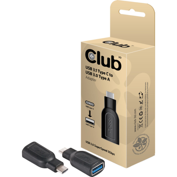 Club 3D USB 3.1 Type C - USB 3.0 Type A adapter