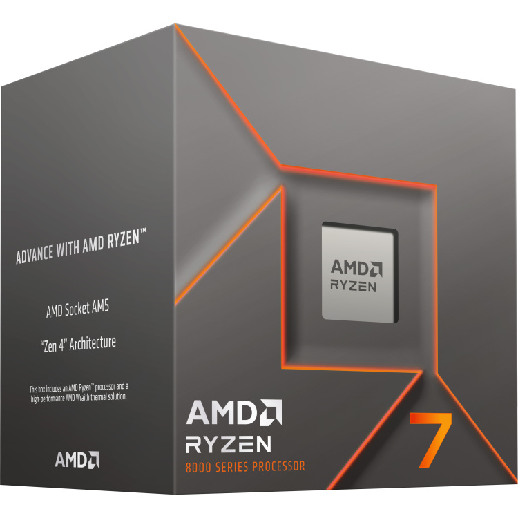AMD Ryzen 7 8700F, 4,1 GHz (5,0 GHz Turbo Boost) processor