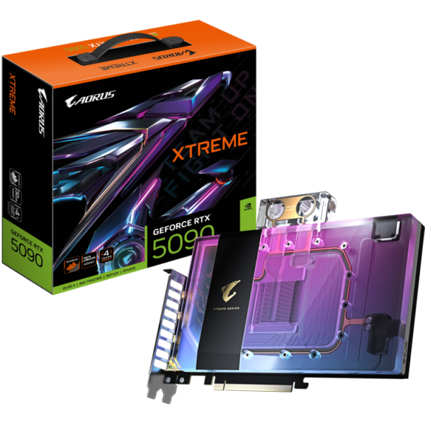 GIGABYTE AORUS GeForce RTX 5090 XTREME WATERFORCE WB 32G grafische kaart
