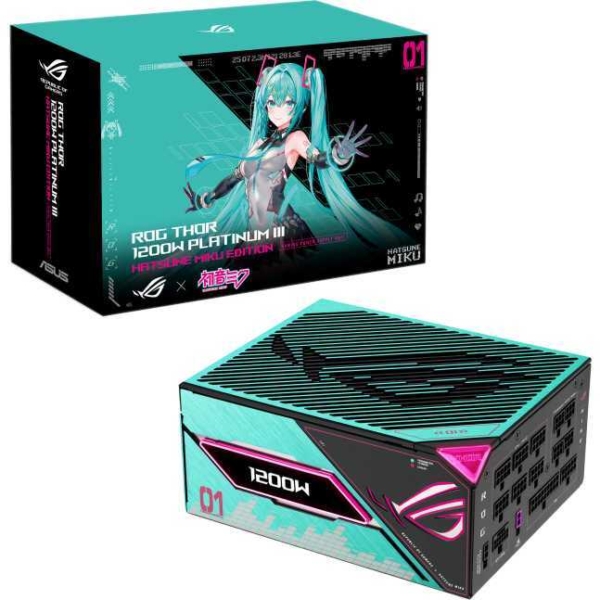 ASUS ROG Thor 1200W Platinum III Hatsune Miku Edition voeding