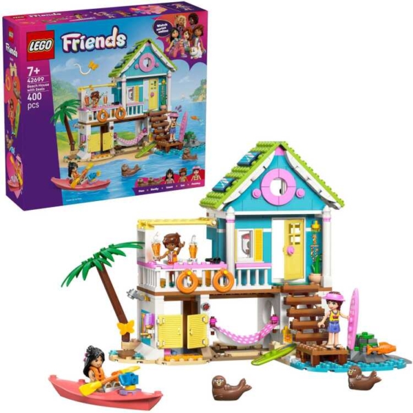 LEGO Friends - Strandhuis met zeehonden Constructiespeelgoed