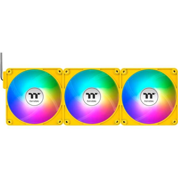 Thermaltake CT120 EX ARGB Sync PC Cooling Fan Bumblebee (3-Fan Pack) case fan