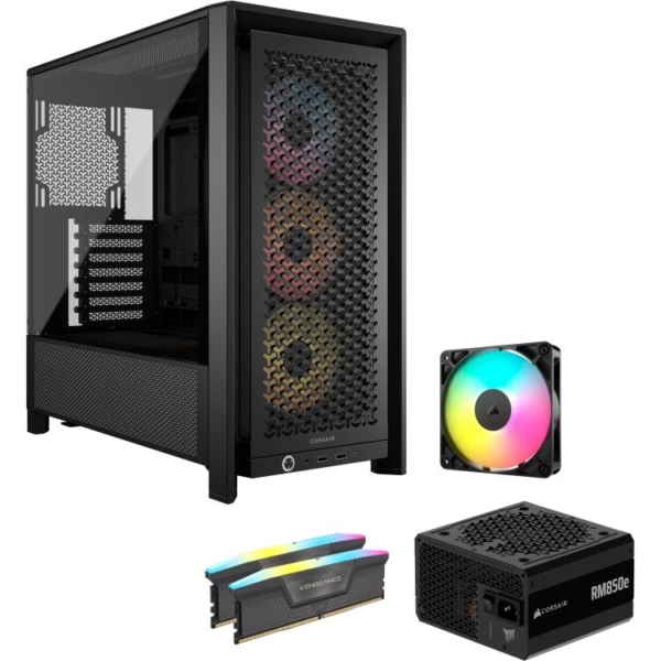 Corsair FRAME 4000D RS ARGB + RM850e + RS120 + 32 GB Bundel midi tower behuizing