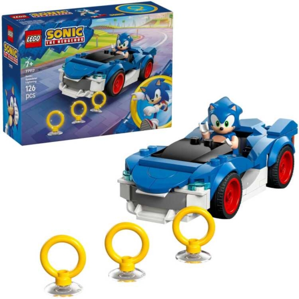 LEGO Sonic the Hedgehog - Sonic's Car: Speedster Lightning Constructiespeelgoed