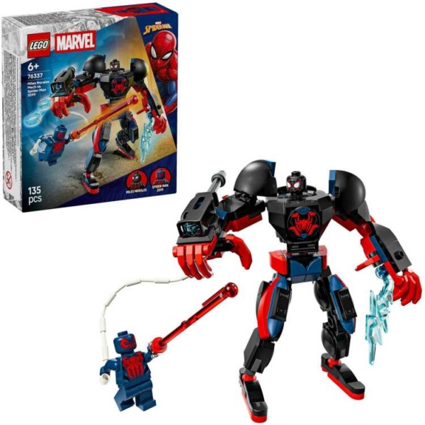 LEGO Marvel - Miles Morales mecha vs. Spider-Man 2099 Constructiespeelgoed