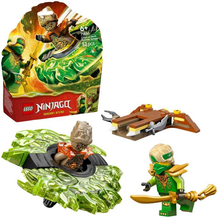 LEGO Ninjago - Lloyd vs. aardemonster in spinner Constructiespeelgoed