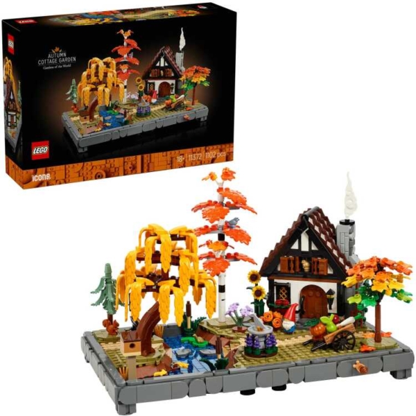 LEGO Icons - Herfsttuin met cottage Constructiespeelgoed