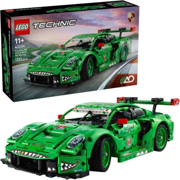 LEGO Technic - Porsche 911 GT3 R REXY AO Racing auto Constructiespeelgoed
